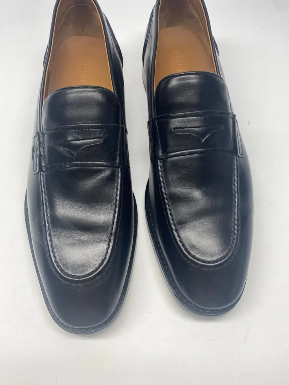 Allen Edmonds Mens RANDOLPH Slip-On Penny Loafers Black Leather Size 10.5 D